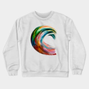 Rainbow Wave Crewneck Sweatshirt